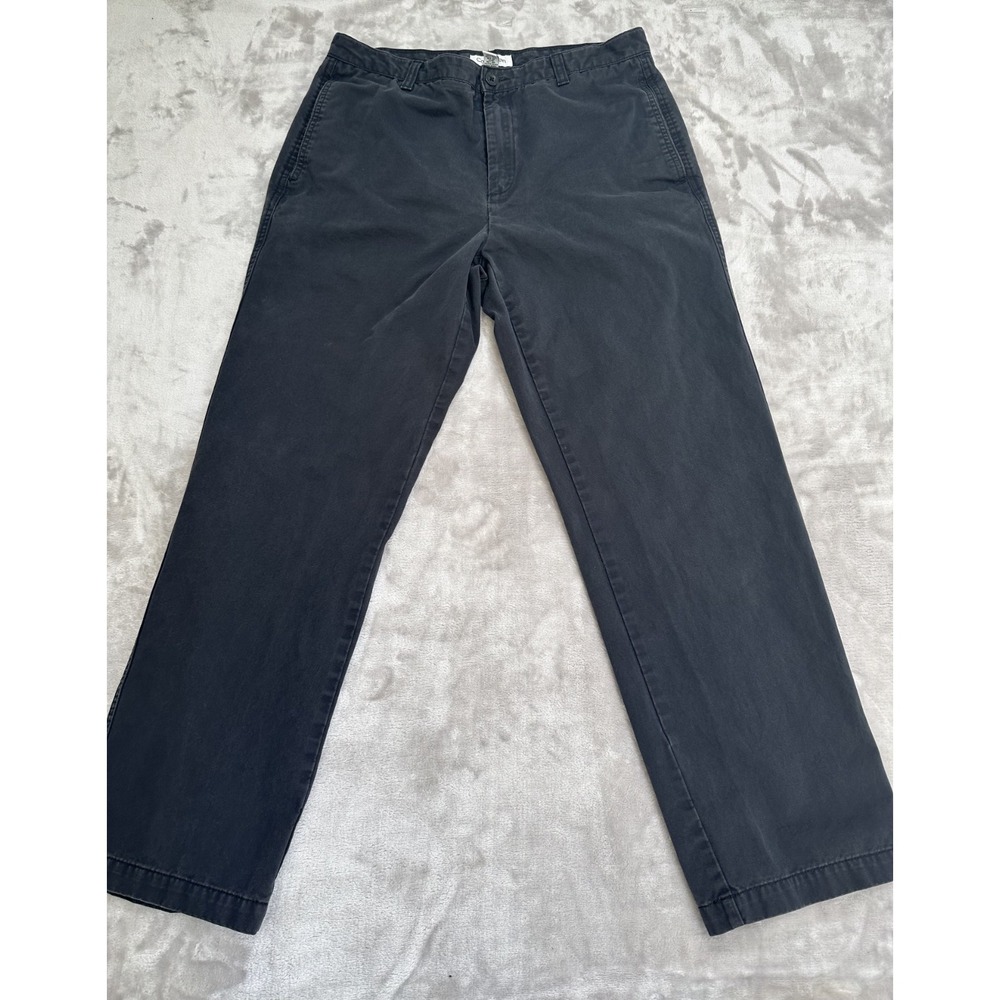 Calvin Klein Pants Men's‎ Size 33x30 Black Chino Pockets Zip Up 100% Cotton